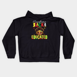 Pretty Black & Educated African American Black History Month Kids Hoodie